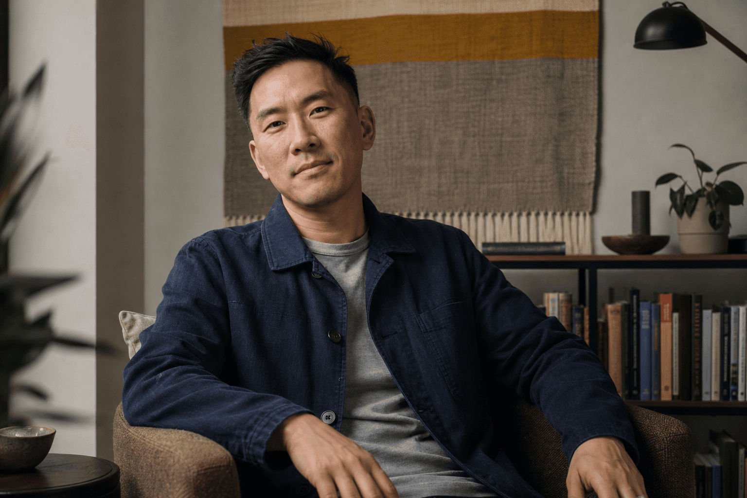 Portrait of Wesley Chen, a fictional prototype therapist